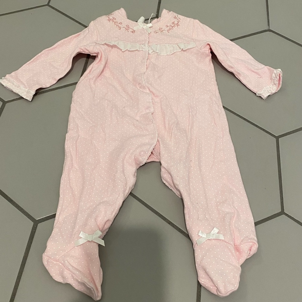 Starting Out Baby Girls Snap Footie Sleeper 6M